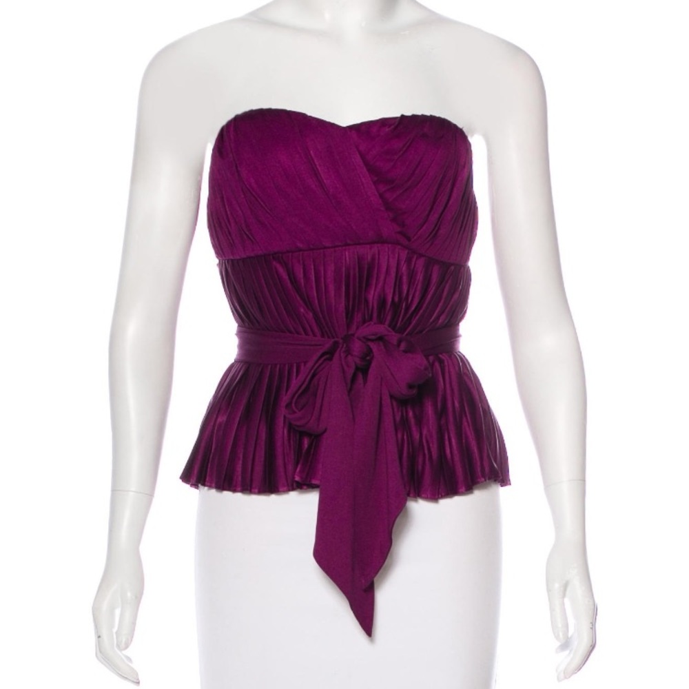 3.1 Philip Lim Strapless Silk Top